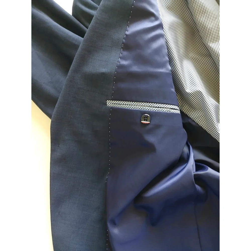 Tommy Hilfiger Blue Wool Blend Modern Fit Blazer Sports Coat Men's Size *44R